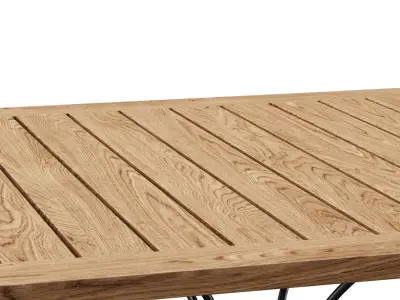 Manutti Firenze Square Bistro Table  Low-poly 3D model