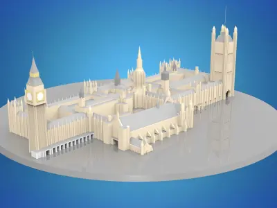 Westminster Hall 3D model