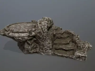 Ladder tree stump Low-poly 3D model purchase