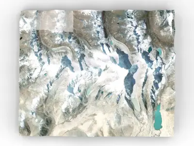 Mountain landscape 3D model 16
