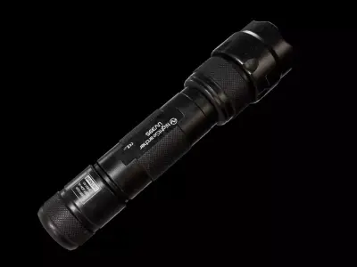 Tactical Flashlight Low-poly 3D model