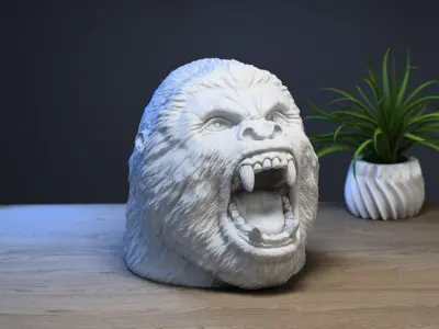 gorilla headphone stand Headset Stand Perfect Gamer  3D print model