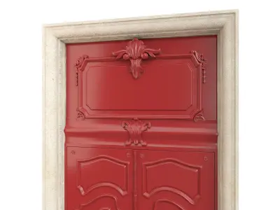 Entrance classic door 66 3D model
