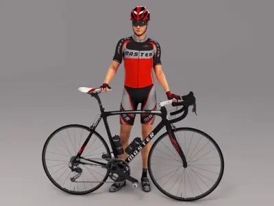  Cyclist Animated HQ 003 Editorial License 