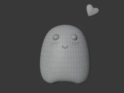 Ghost Night Lamp Free 3D model