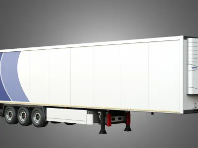 TKS Refrigerated Cool Liner Semi-Trailer 3D model