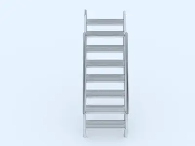 Metal Stairs Low-poly 3D model
