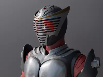 Kamen Rider Ryuki with 4K Textures 3D model