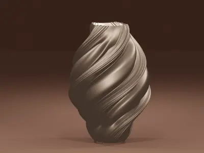 Swirl Lamp or Vase 3D model ready to print STL BLEND 3D print model