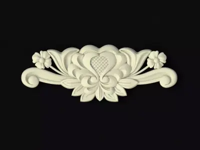 dekor floral ornament 3D model