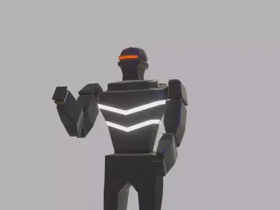 Black Robot 3D model