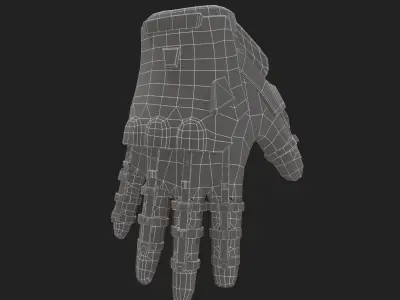 Scifi Gloves  Low-poly 3D model