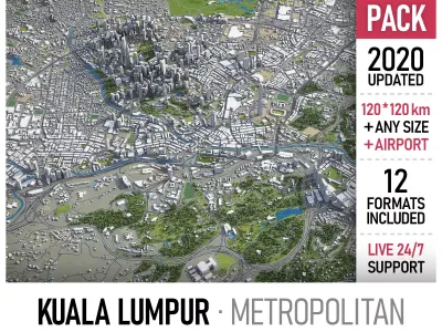 Kuala Lumpur 3D Model Pack