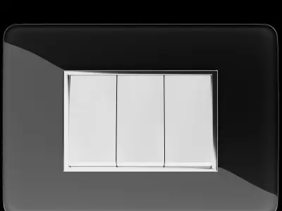 Curved Switch Board 3D model