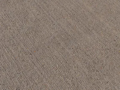 Broom Finished Concrete Sidewalk PBR Texture Texture