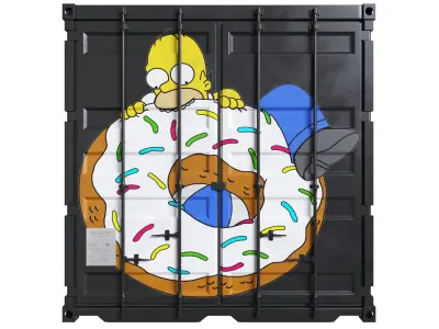 Coffee Shop Container 3D model