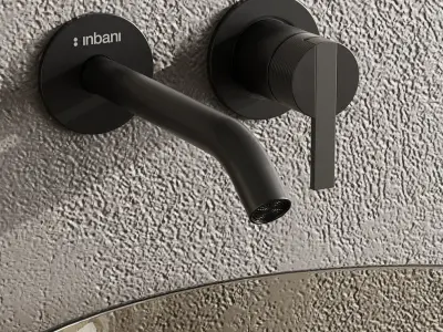 Bathroom furniture by inbani faucet set 58 280h 320w 85l Low-poly 3D model