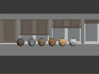 Wood Blinds Venetian version 1 - length 150cm 3D model