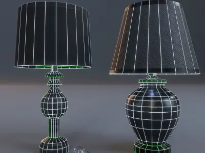 PBR Table Lamps Low-poly 3D model