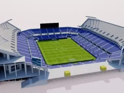  Orlando Citrus Bowl - Camping World Stadium Low-poly 3D model