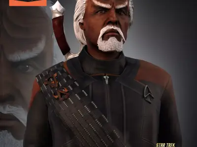 TNG Worf For G8M 3D model