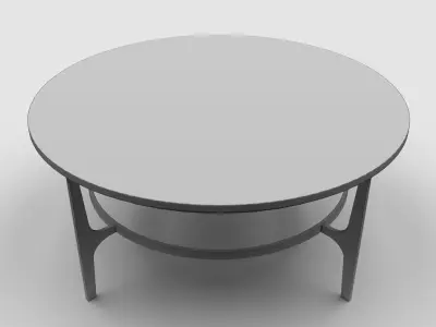Berhnardt - Avondale Round Metal Cocktail Table Low-poly 3D model