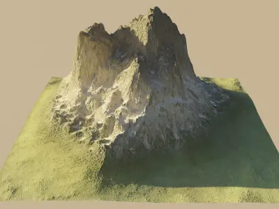 Complete Dolomites Mountain Pack 3D model