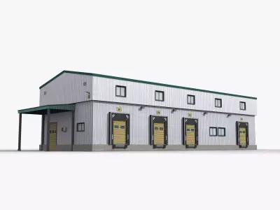 Factory x27 Low-poly 3D model
