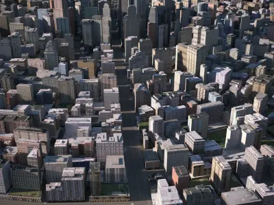 City 10 Low-poly 3D model