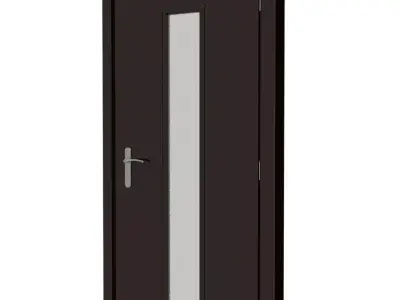 Plastic door 05 3D model