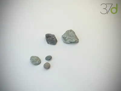 Photorealistic Rocks and Stones 3D model