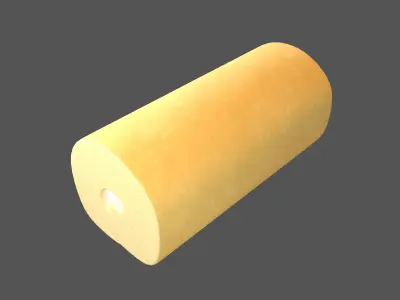 Swiss Roll v1 001 Low-poly 3D model