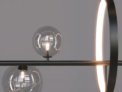Mita Nordic Chandelier lighting 3D model