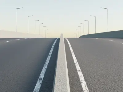 Roadway Bridge Free 3D model