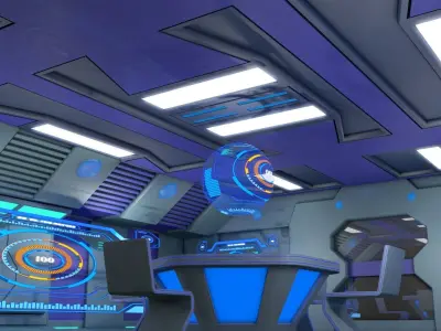 Sci Fi Interior  3D model