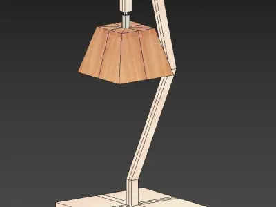 Table Lamp Free low-poly 3D model 2