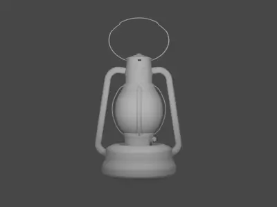 3d Oil Lantern Model 3D model