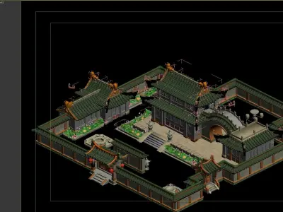 Ancient Architecture 3D model 10