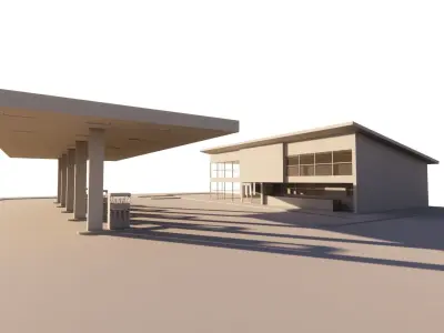 Gas Station4 3D model