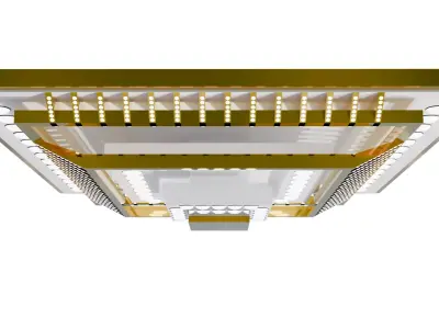 Modern ceiling lighting for interiors for architecture Low-poly 3D model