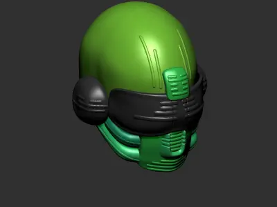 helmet high poly sculpt 3d printable ver 7 3D model 3D model 106