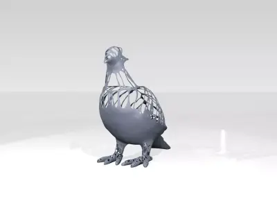 Dove Dust Voronoi 3D model