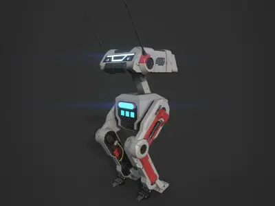 BD-1 Robot Low-poly 3D model