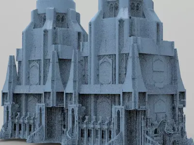 Fantasy Gondor Structure 2 3D model