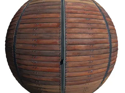 Ultra realistic Wooden panel  3D model