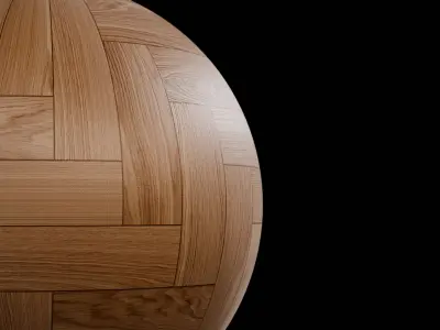 Procedural Oak Herringbone Texture