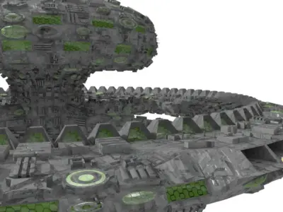 Space station 3D model