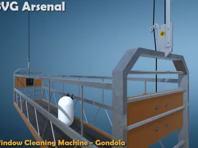 WCM-Gondola - HQ Low-poly 3D model