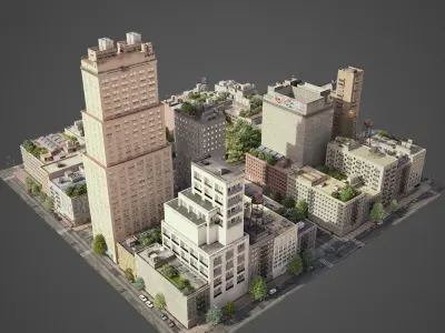 City District A21-A26 3D model