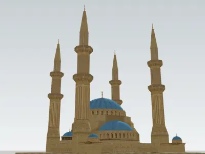 Mohammad Al Amin Mosque 3D model